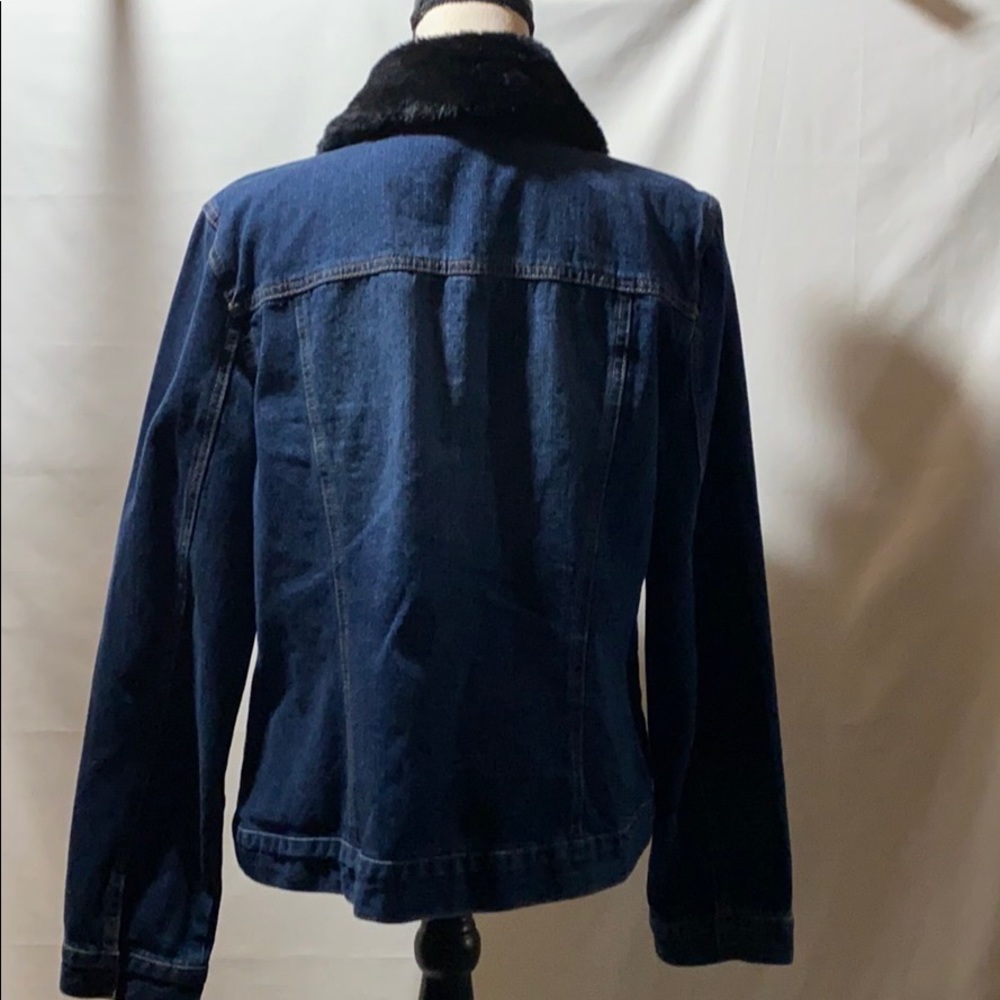 Villager By Liz Claiborne Denim Jacket L - Picture 4 of 7